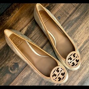 Never worn, but purchased new, Tory Burch flats